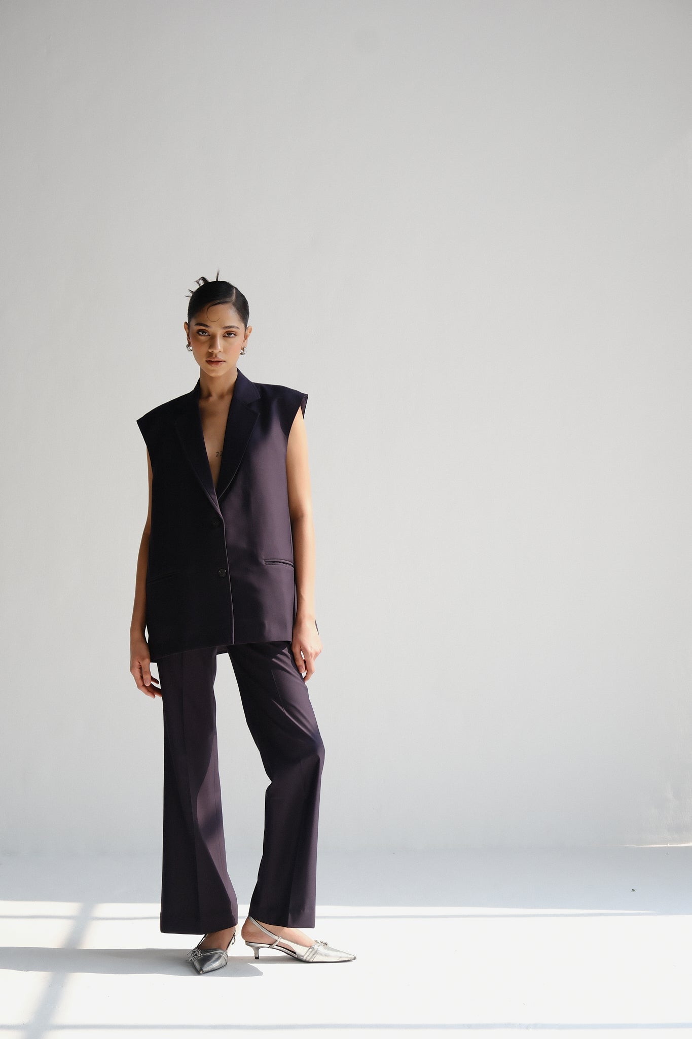 Sleeveless Waistcoat | Space Blue