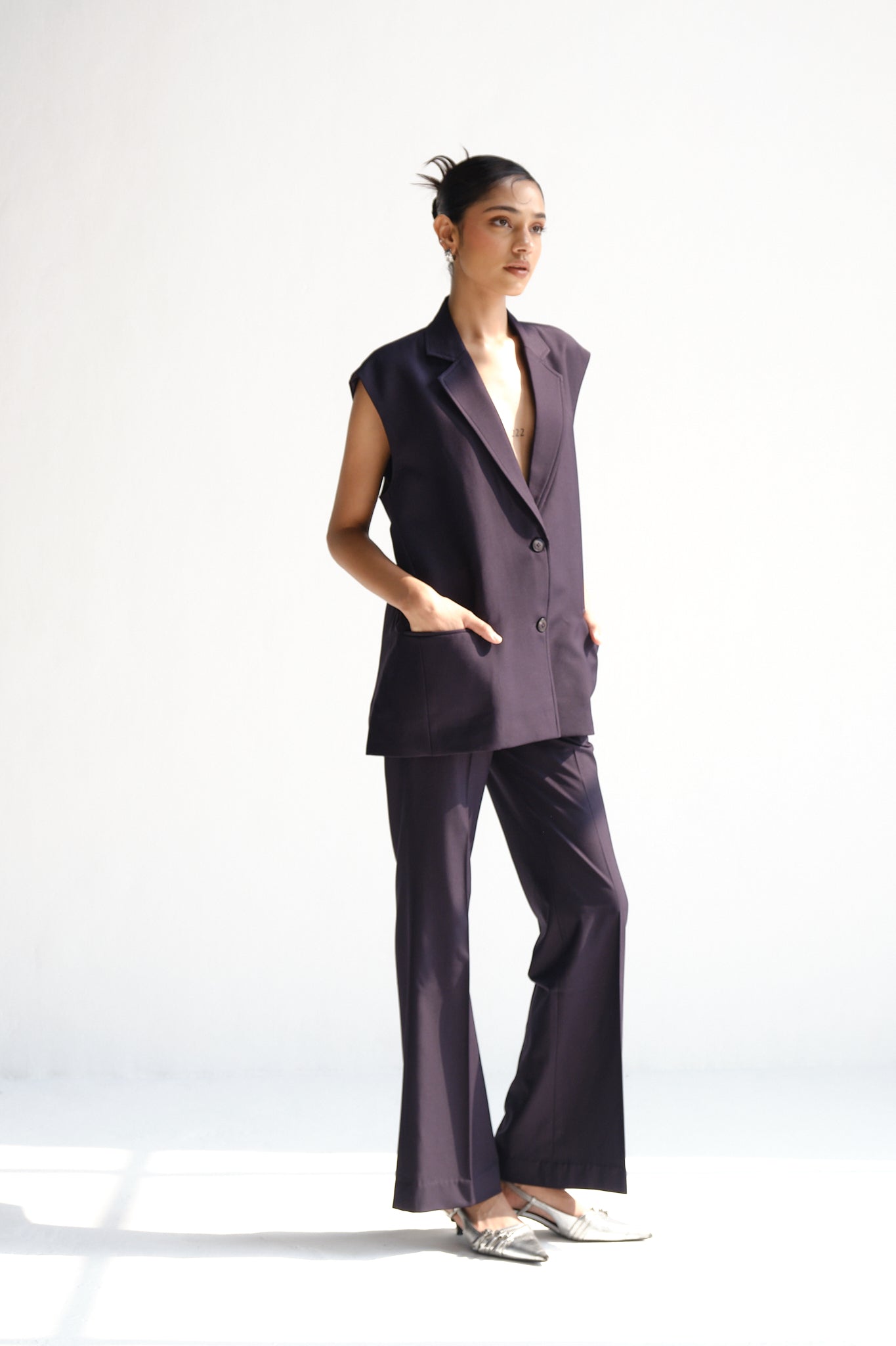 Sleeveless Waistcoat | Space Blue