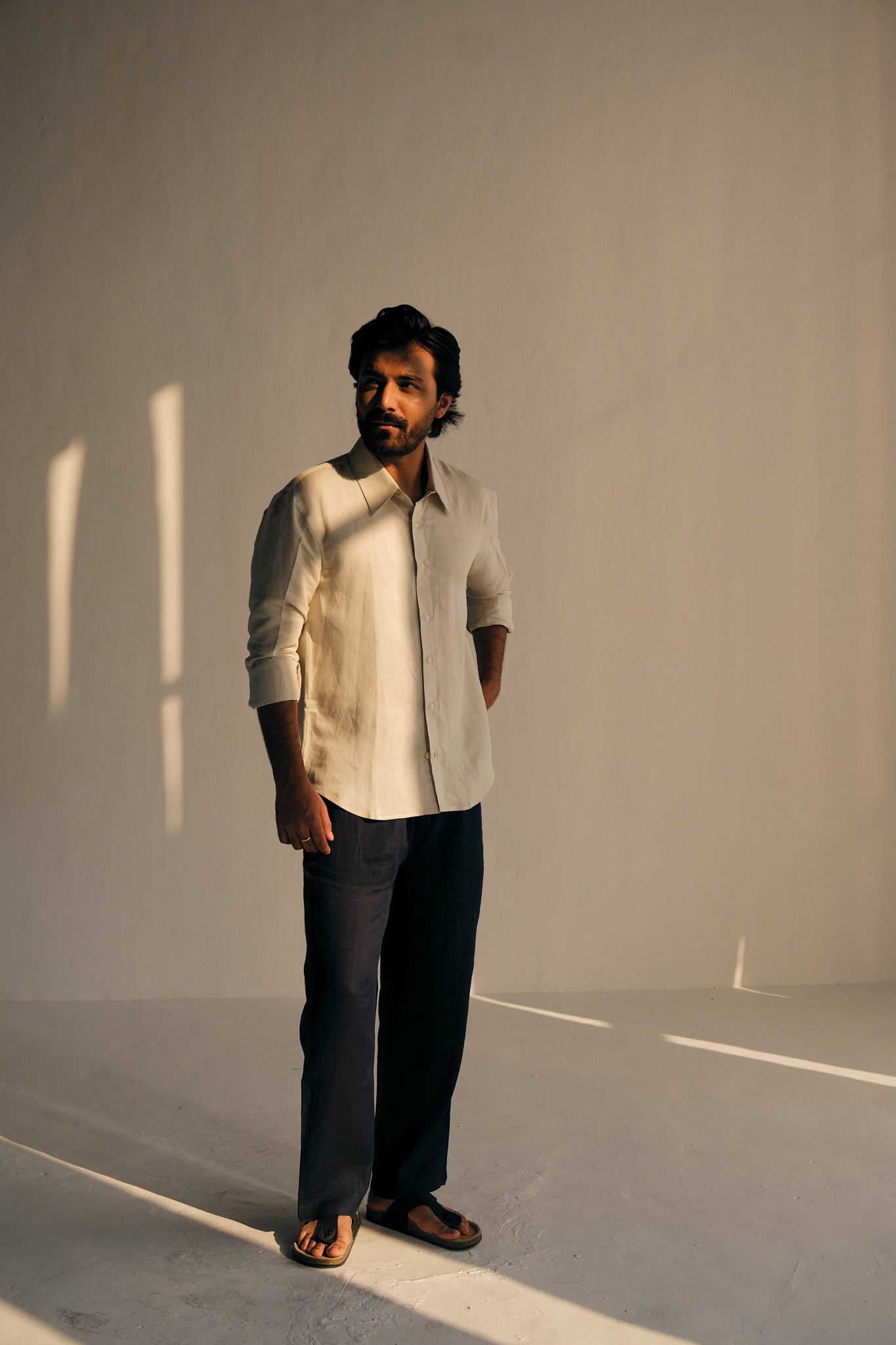 Beige Shirt | Cotton-Linen