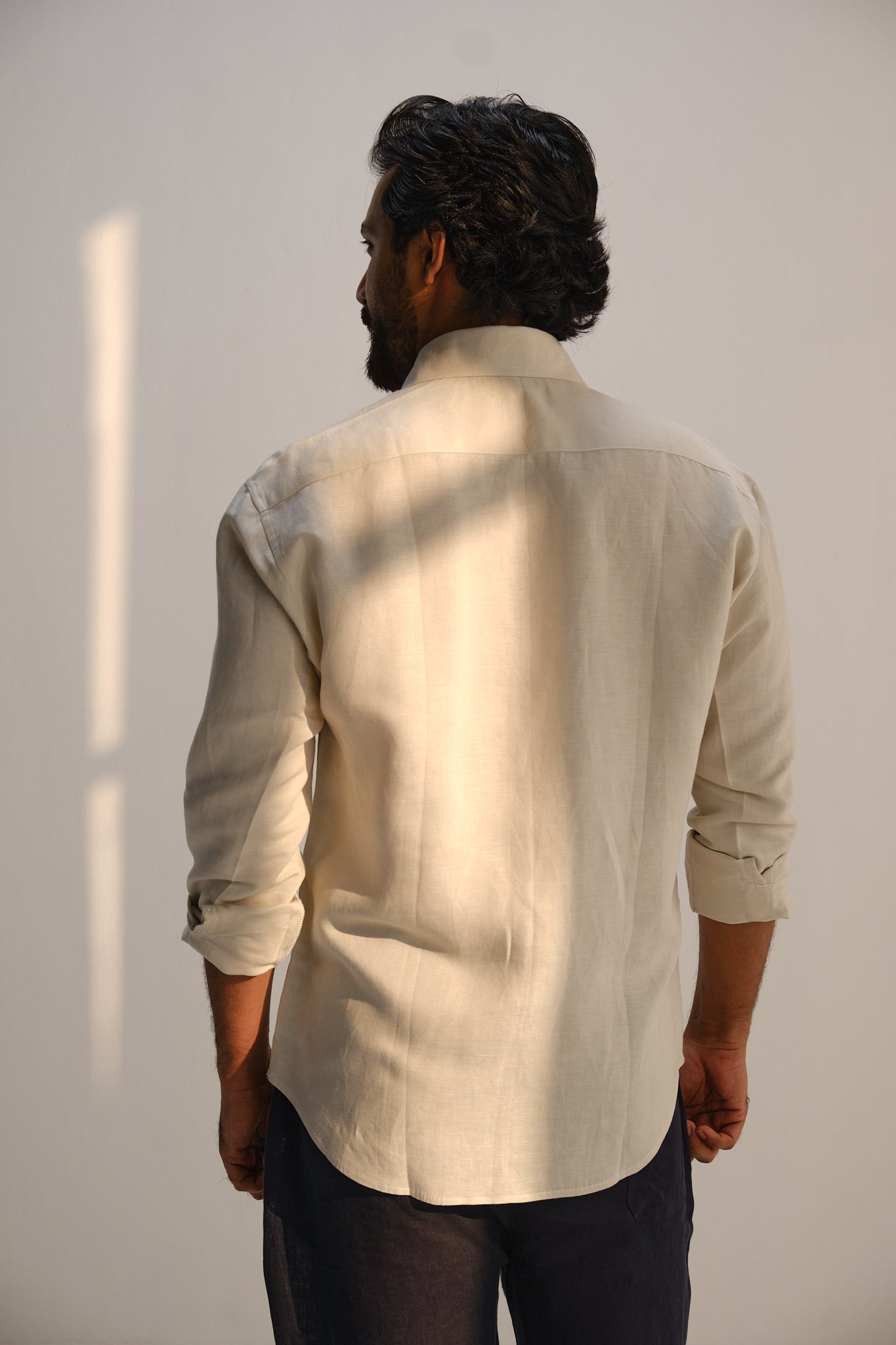 Beige Shirt | Cotton-Linen