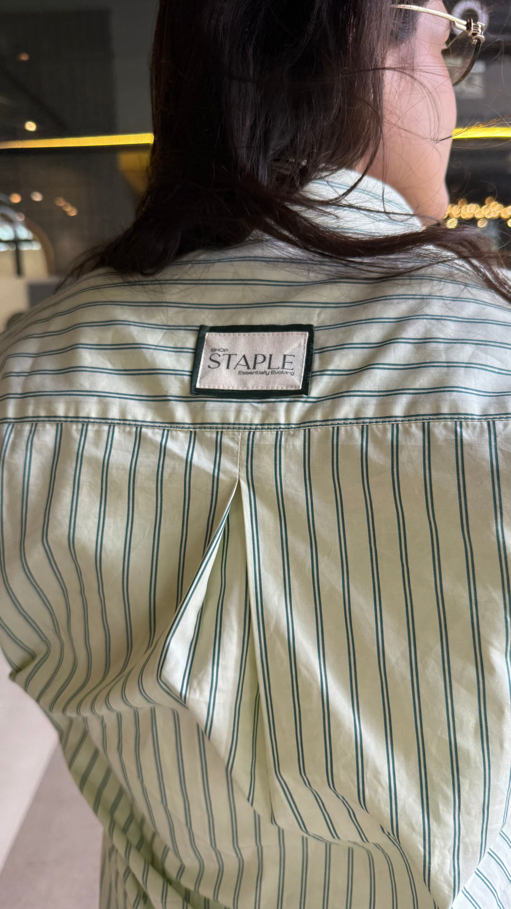 Lemon & Green Striped Shirt