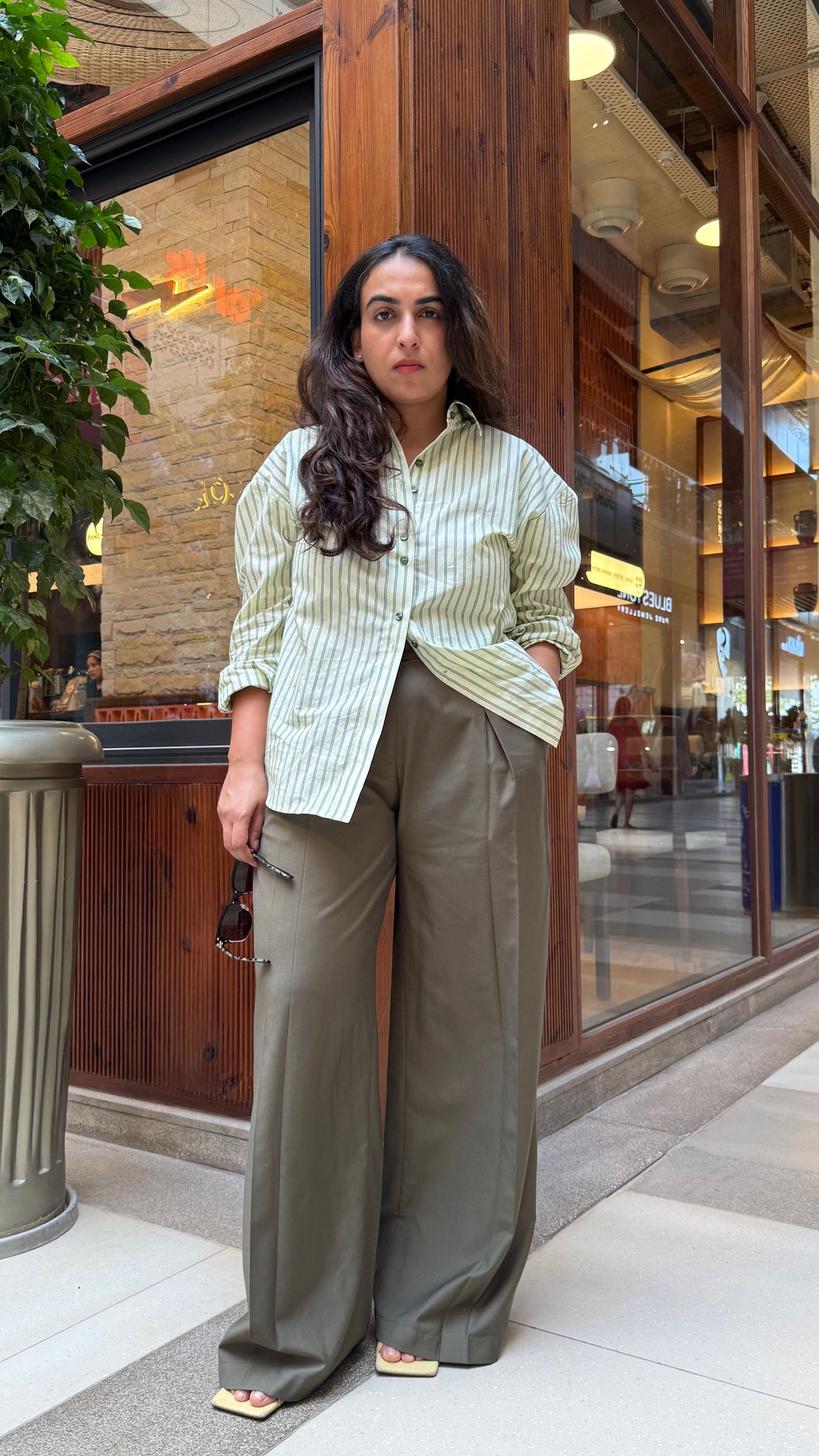 Lemon & Green Striped Shirt