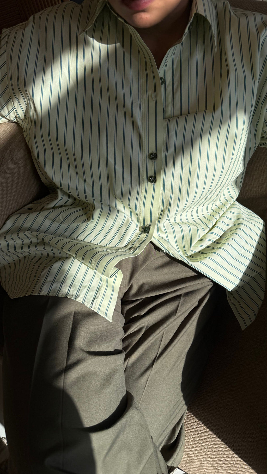 Lemon & Green Striped Shirt