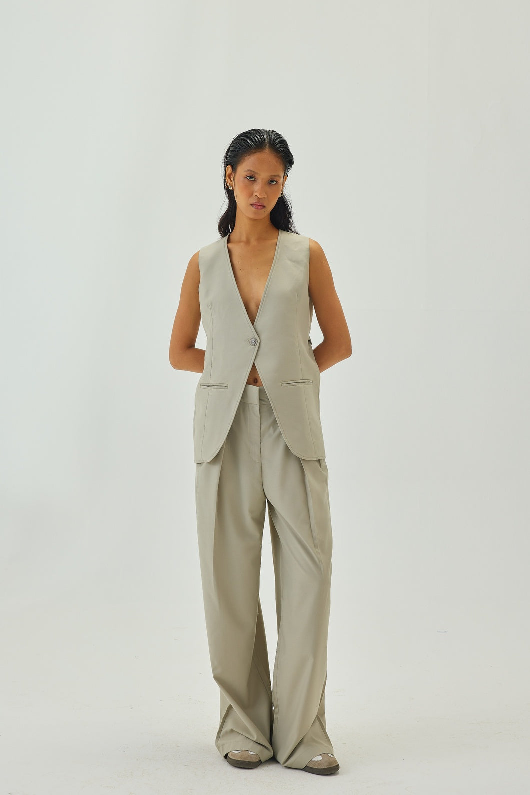 In My Skin Pants | Greige