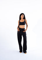 Straight Black Ecovero Pants