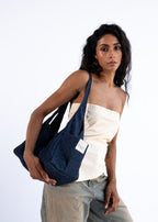 Strapless asymmetrical top
