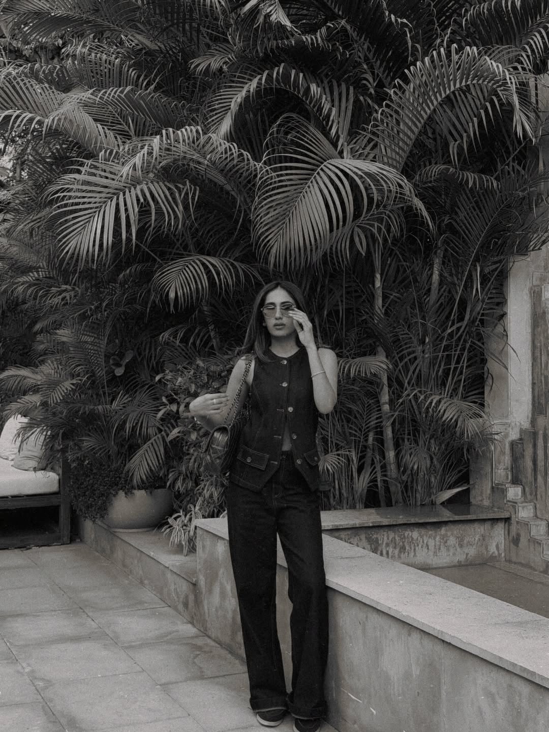 Denim High Waist Wide-Leg Pants | Blue