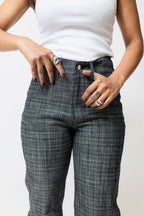 High-Waisted Straight Fit Denim Pants | Grey