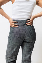 High-Waisted Straight Fit Denim Pants | Grey