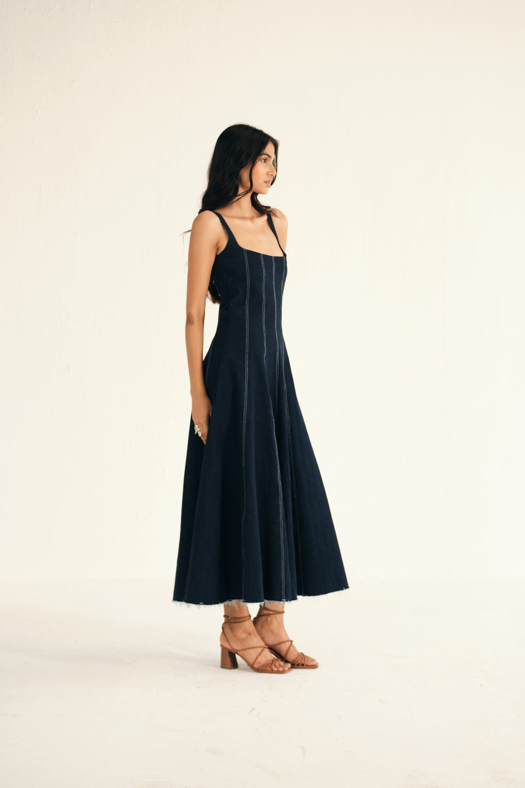 Denim Midi Dress