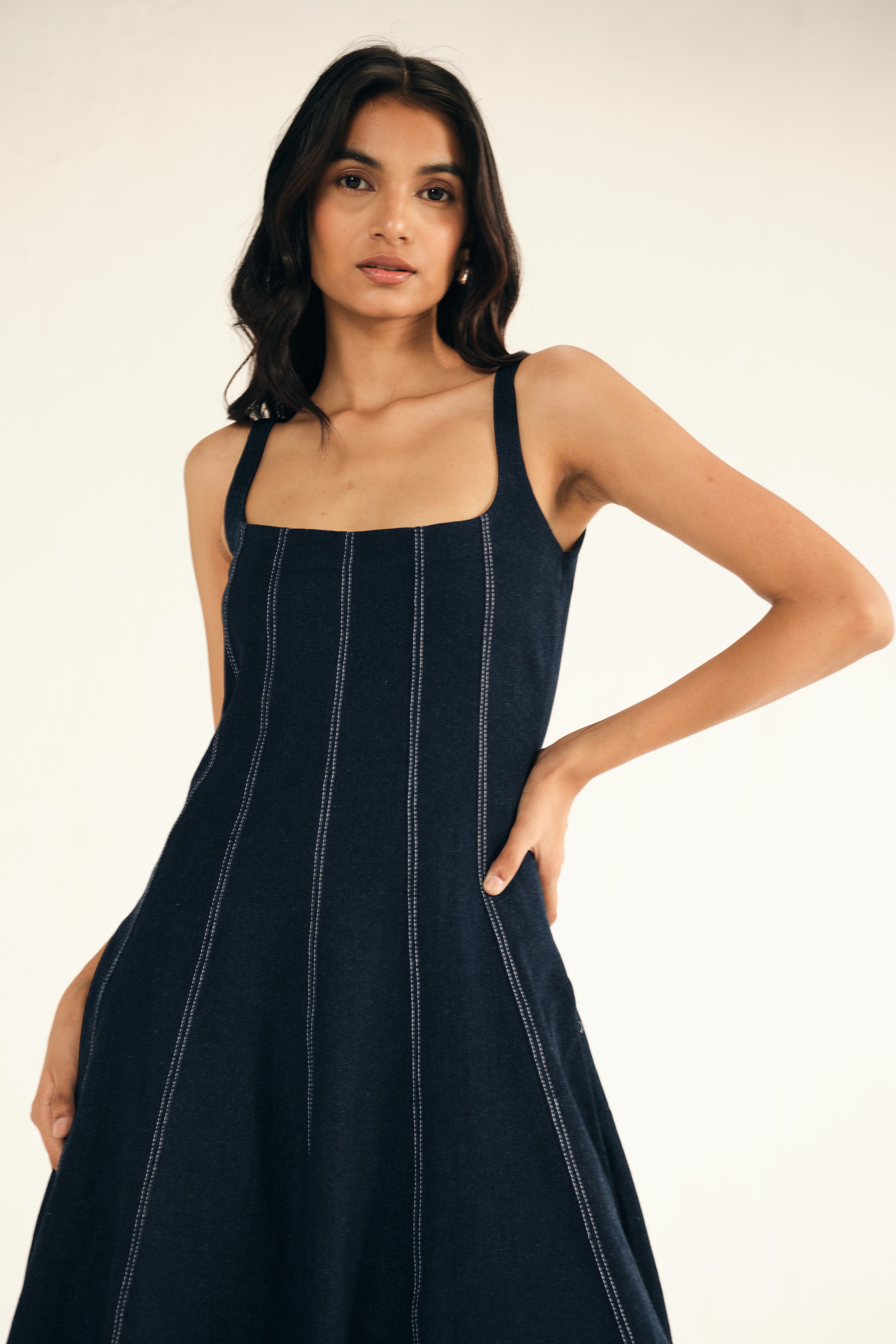 Denim Midi Dress