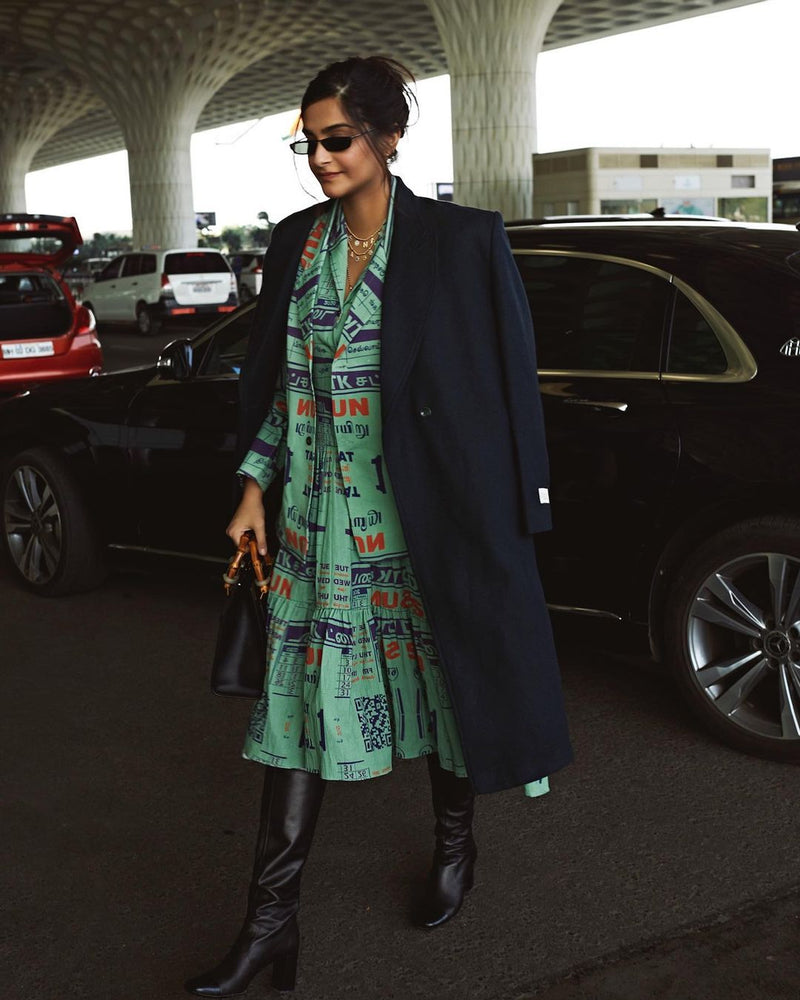 Sonam Kapoor in The Forest Overcoat