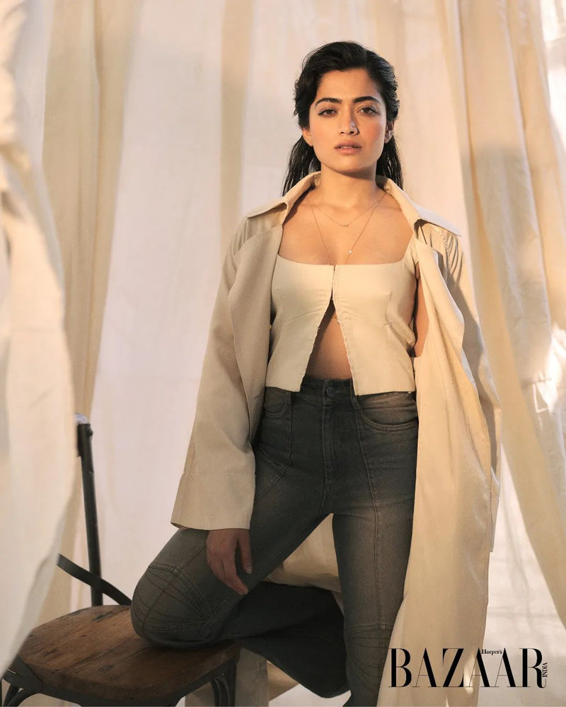 Rashmika Mandana in Bridgeton top