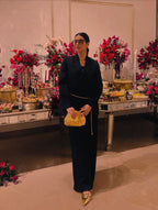 Tailored Blazer with Back Cinching Detail | Black