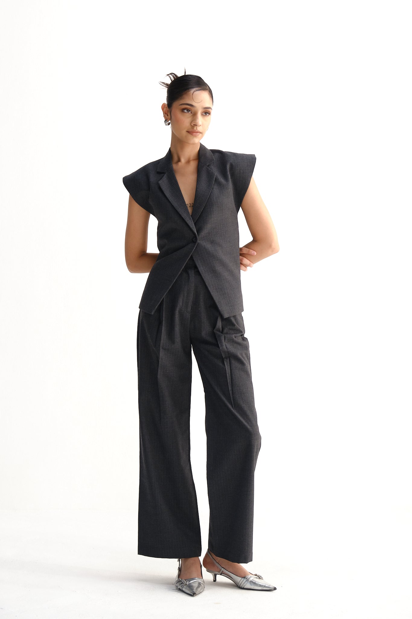 Silver Lining Waistcoat | Grey