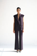 Mid Waist Blue Pants | Space Blue