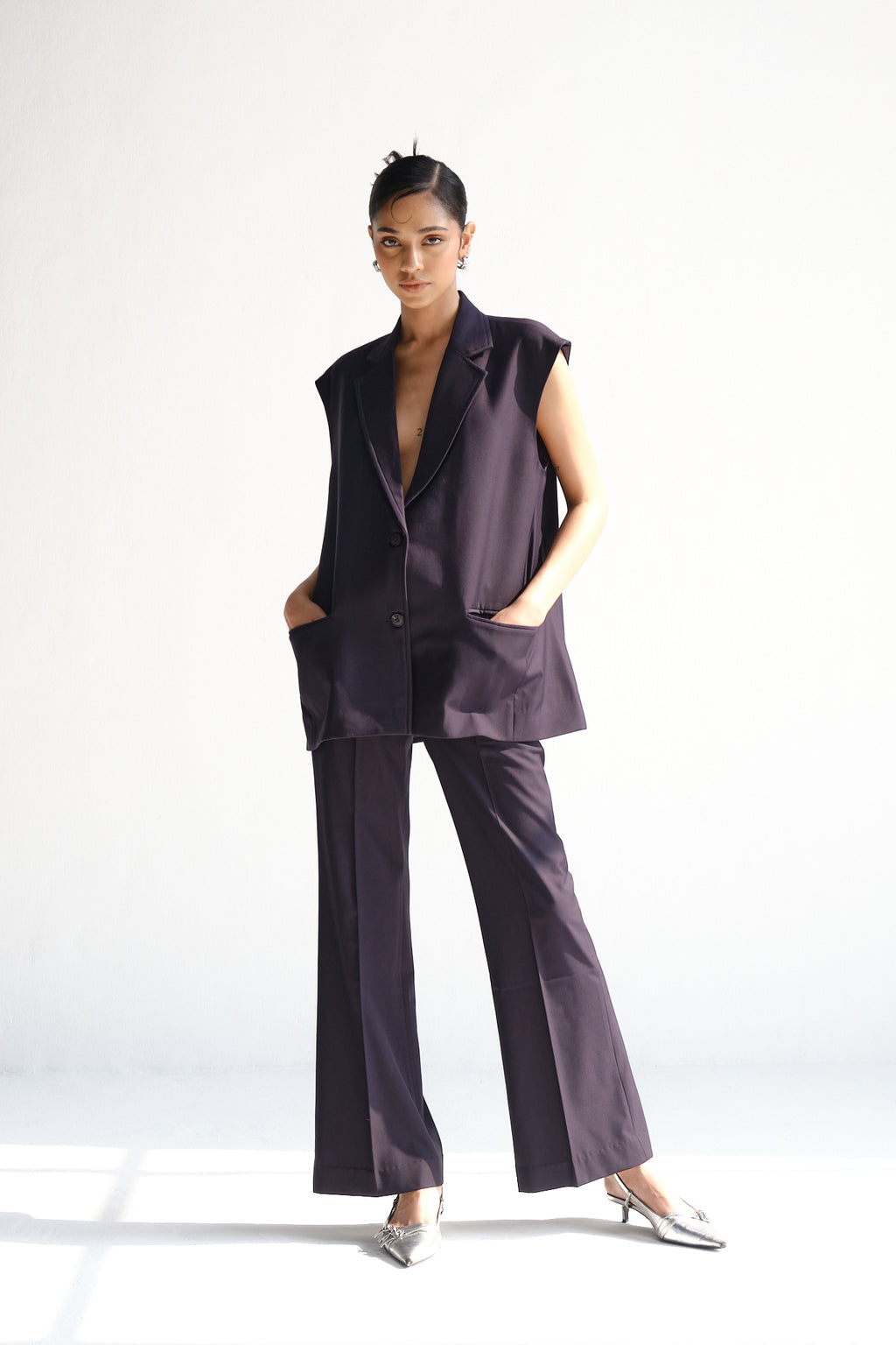 Sleeveless Waistcoat | Space Blue