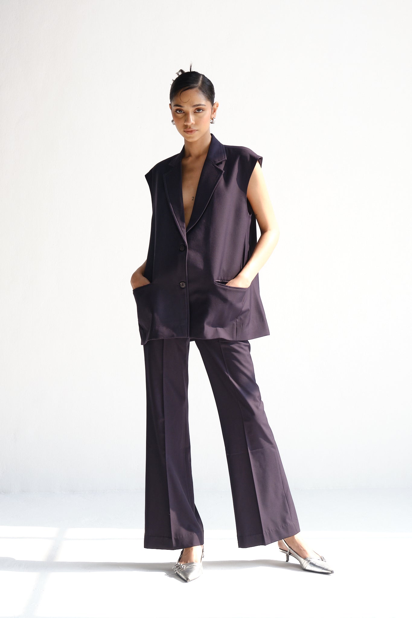 Sleeveless Waistcoat | Space Blue