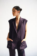 Sleeveless Waistcoat | Space Blue