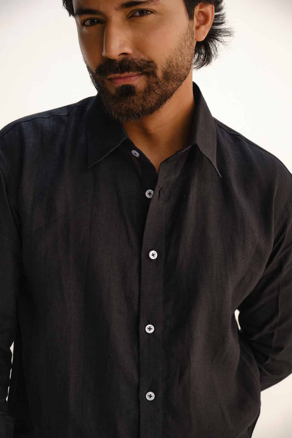 Black Shirt | 100% Linen