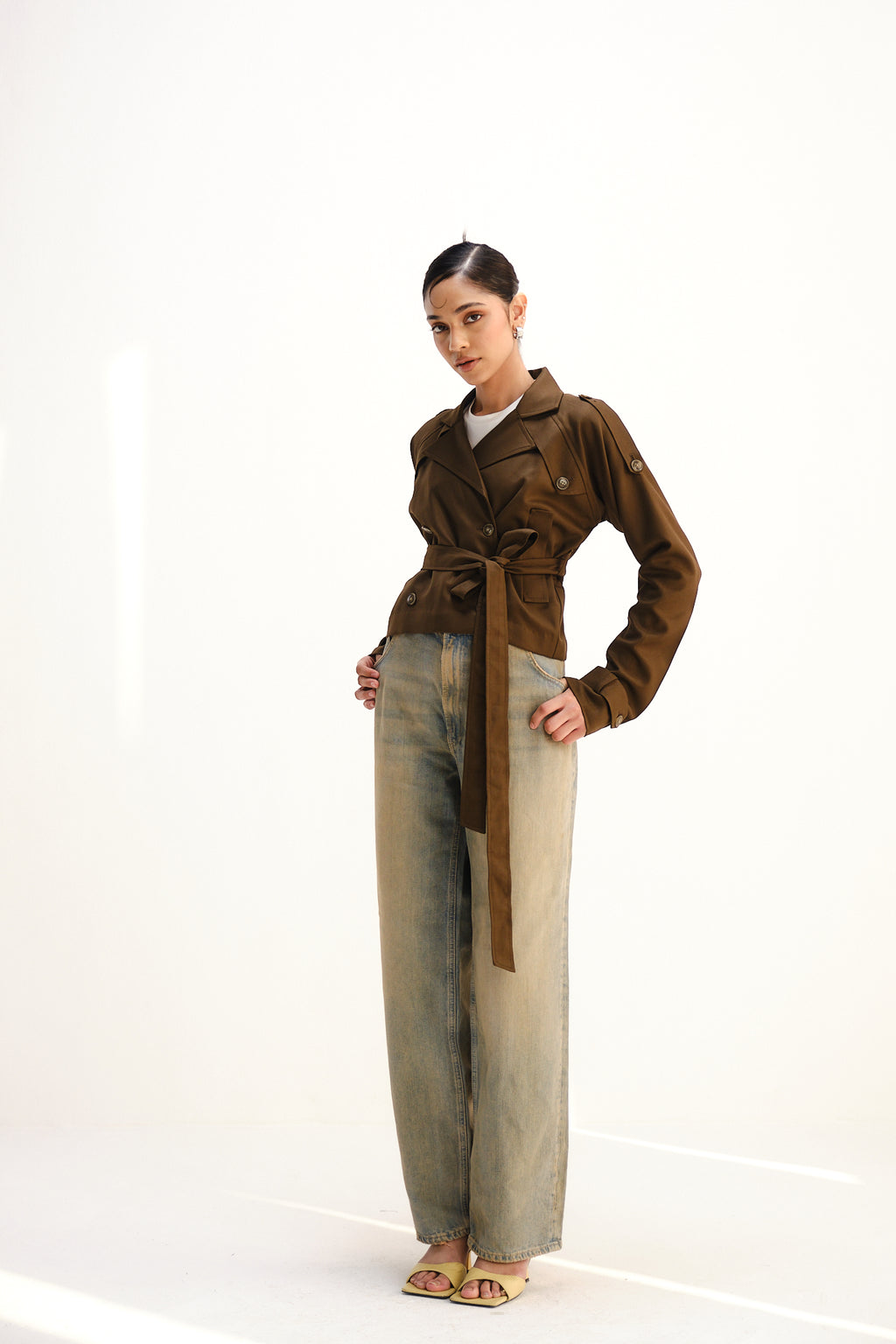 Cocoa Crop Trench Coat | Brown