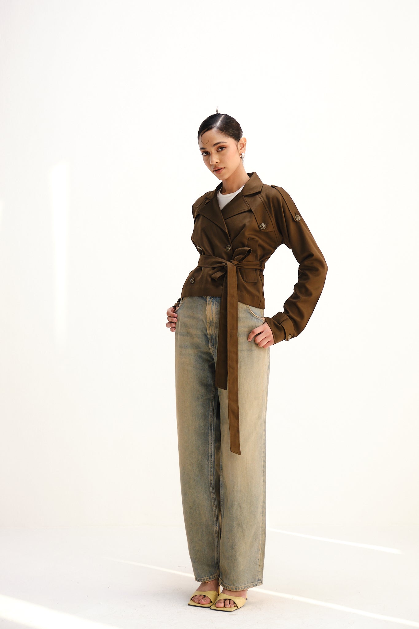 Cocoa Crop Trench Coat | Brown