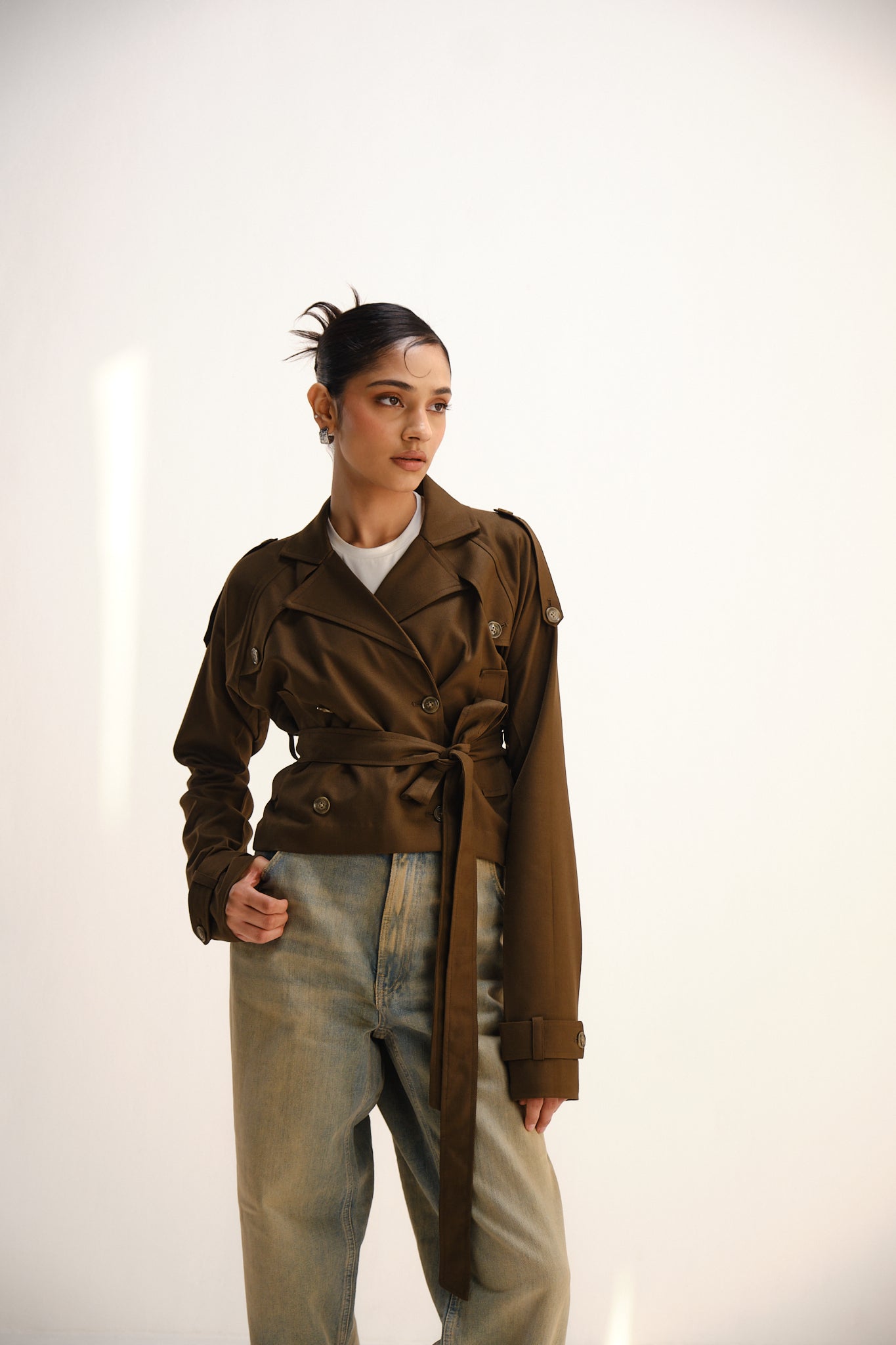 Cocoa Crop Trench Coat | Brown