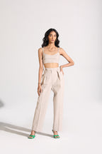 Straight Pants | Beige