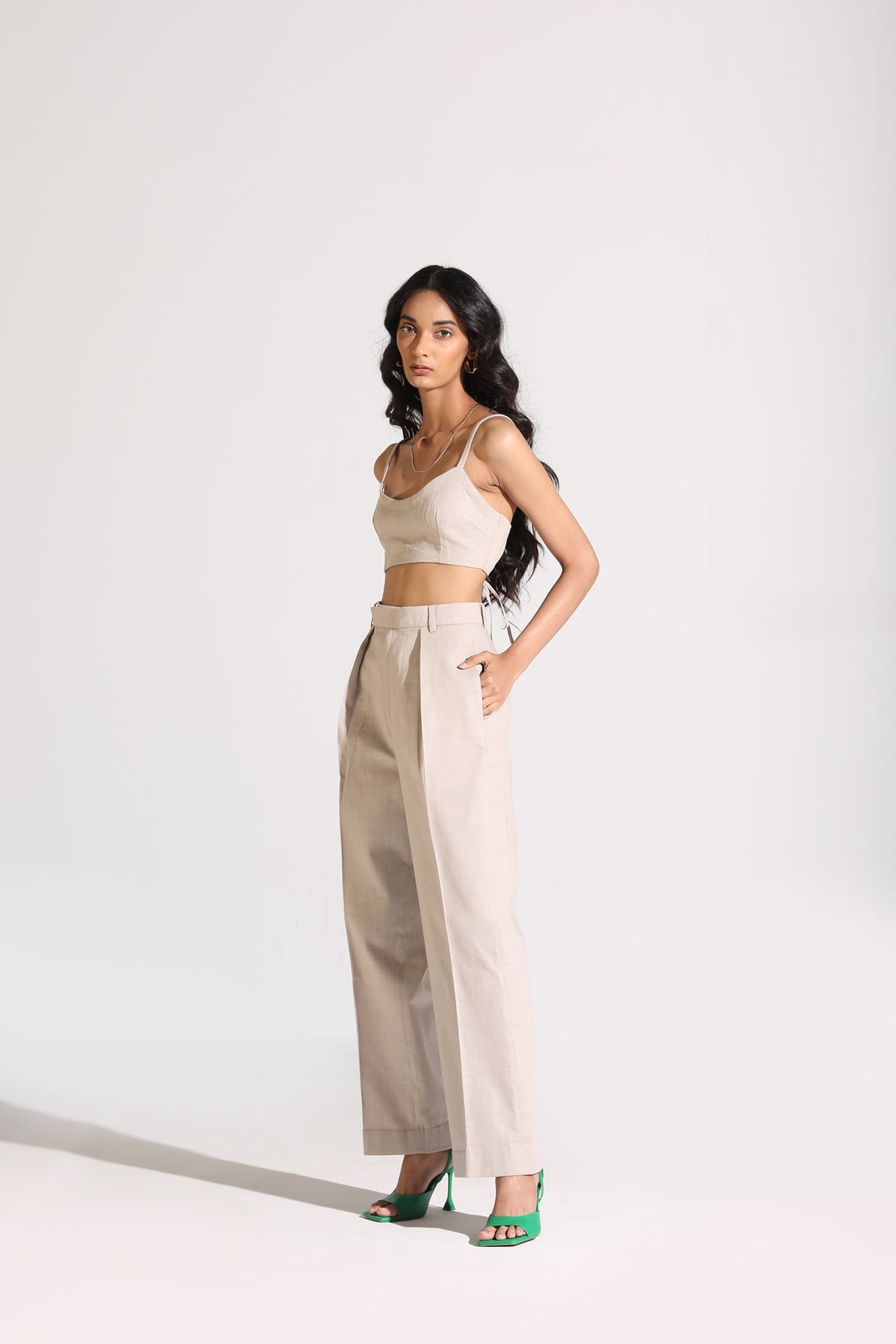 Straight Pants | Beige