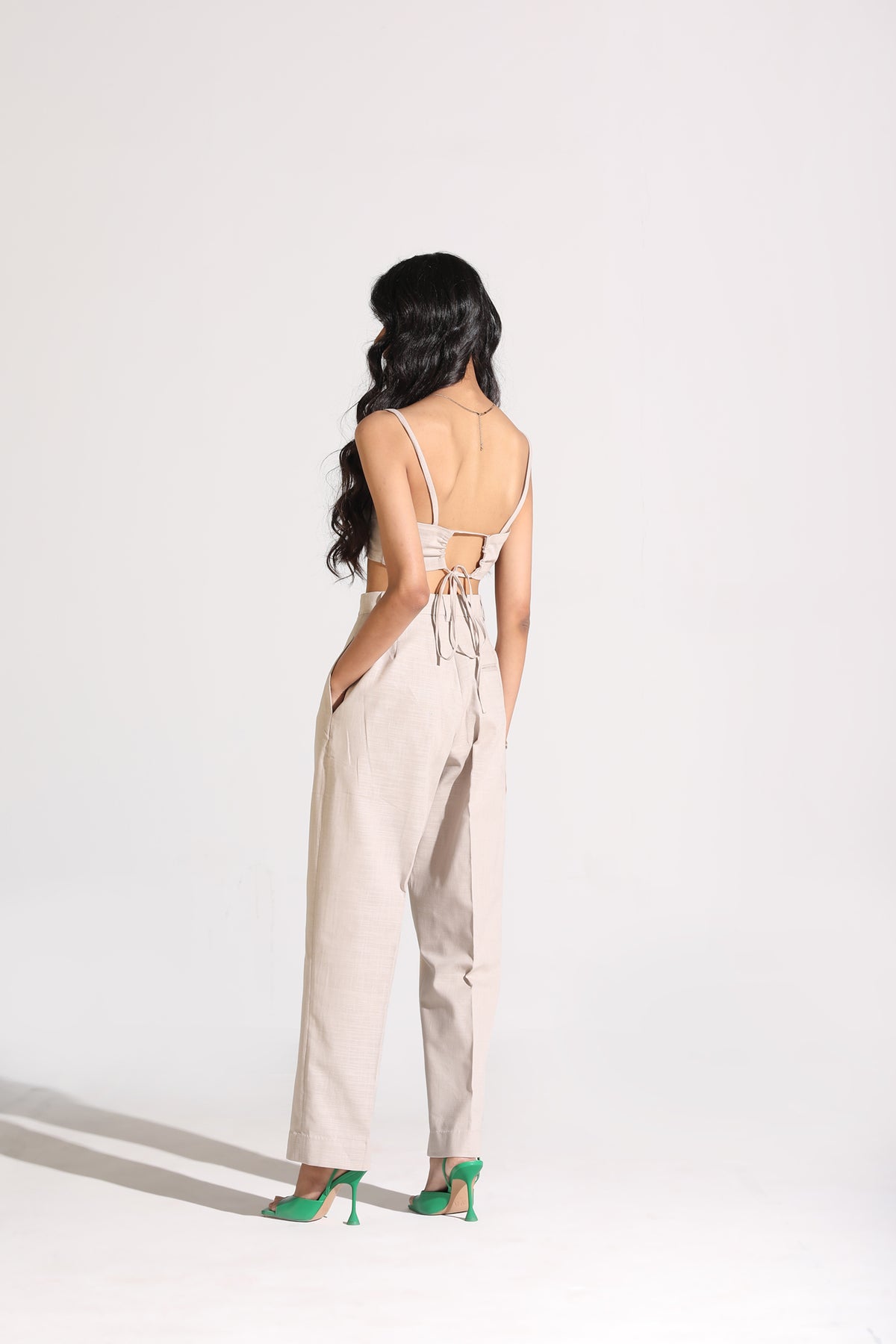 Straight Pants | Beige