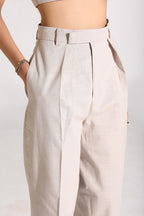 Straight Pants | Beige